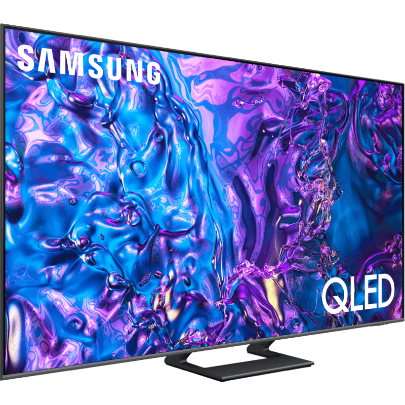 Telewizor Samsung Q77D QLED 4K czarny front prawy obrót