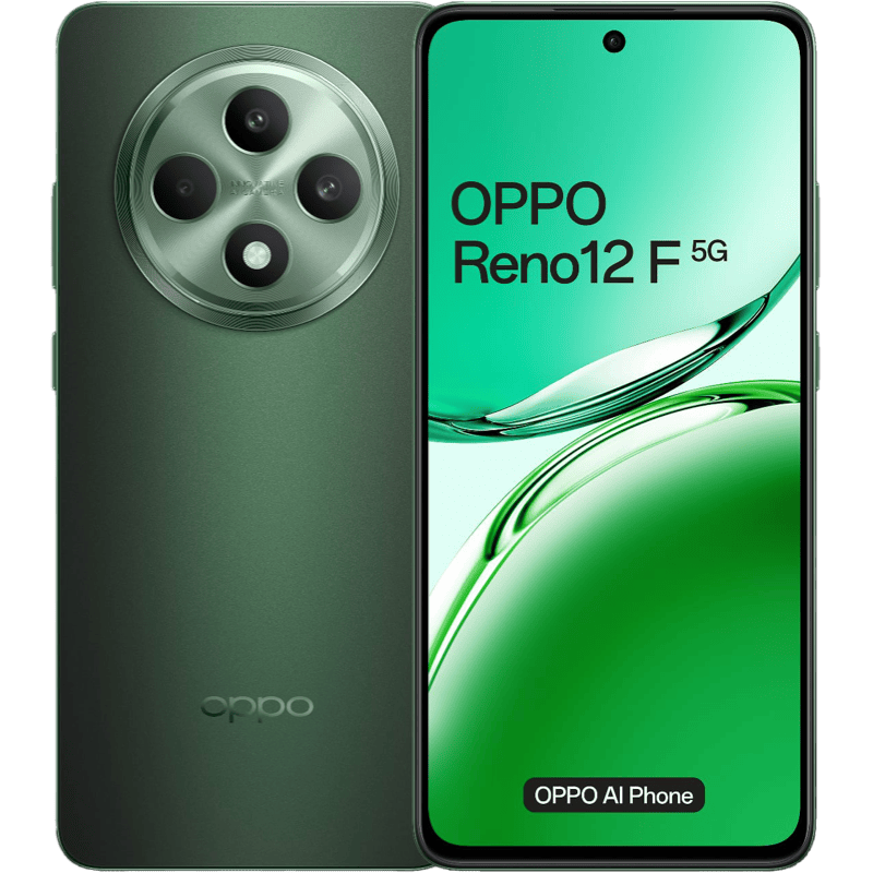 OPPO Reno12 F 5G 8/256 GB DS zielony front i tył