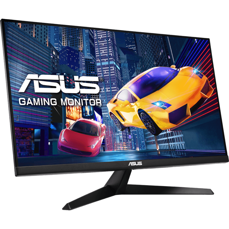 Monitor ASUS VY279HGE 27″ czarny front lewy obrót