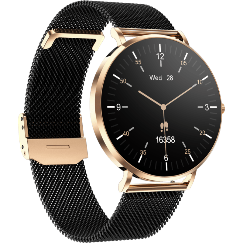 WG Smartwatch AirFlex 3 RIZZIT złoty front prawy obrót