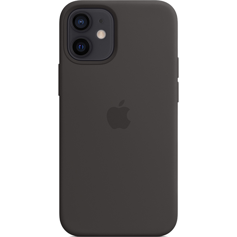 Etui Silicone Apple Case z MagSafe iPhone 12 Mini Czarne