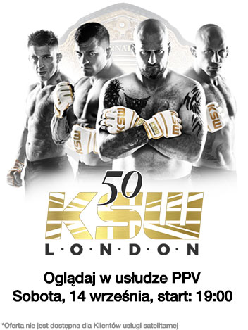 Obejrzyj galę KSW 50 w Orange TV