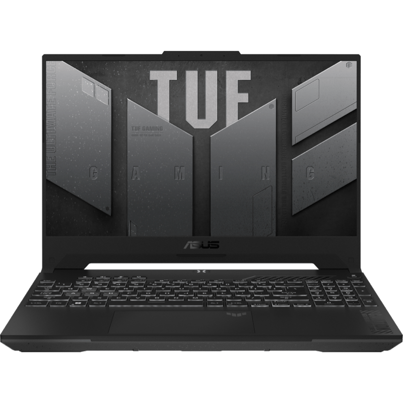 Laptop ASUS TUF F15 (i7-13620H, RTX 4060, 16GB RAM, 1TB SSD, 1920x1080 144 Hz) czarny front