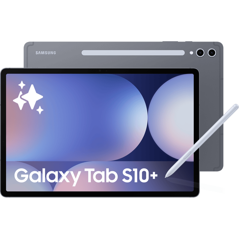 Tablet Samsung Galaxy S10+ 5G 12/256 GB szary front i tył