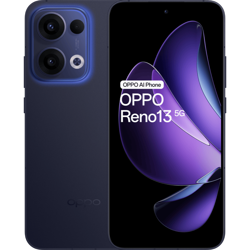 OPPO Reno13 5G 12/256 GB granatowy front i tył