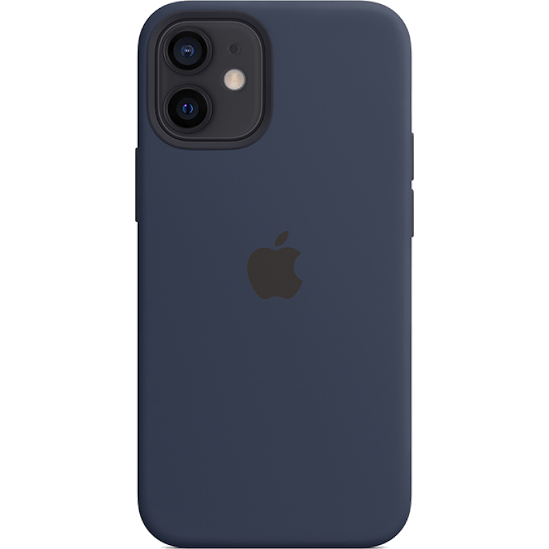 Etui Silicone Apple Case z MagSafe iPhone 12 Mini niebieskie