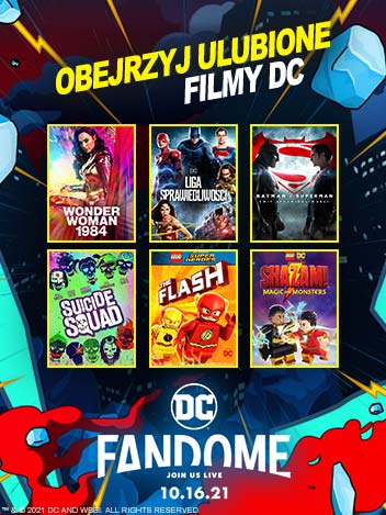 Obejrzyj ulubione filmy DC