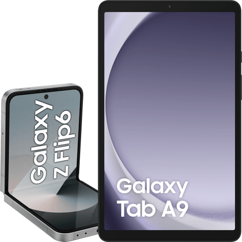 Samsung Galaxy Z Flip6 + Samsung Galaxy Tab A9