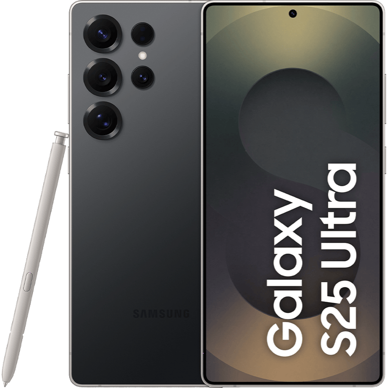 Samsung Galaxy S25 Ultra 5G czarny front i tył