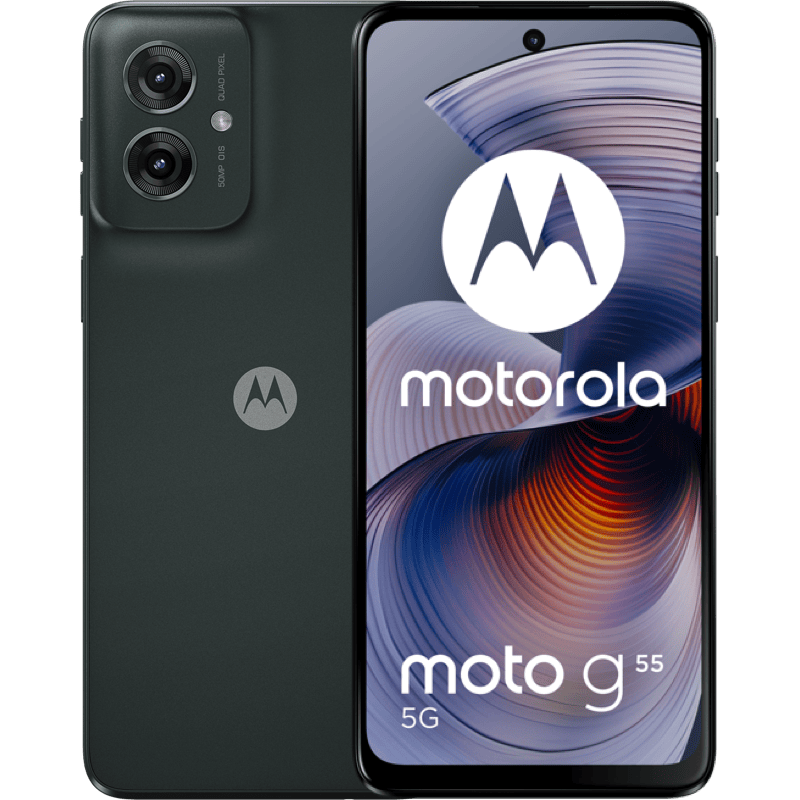 Motorola moto g55 5G special edition 12/256 GB czarny front i tył