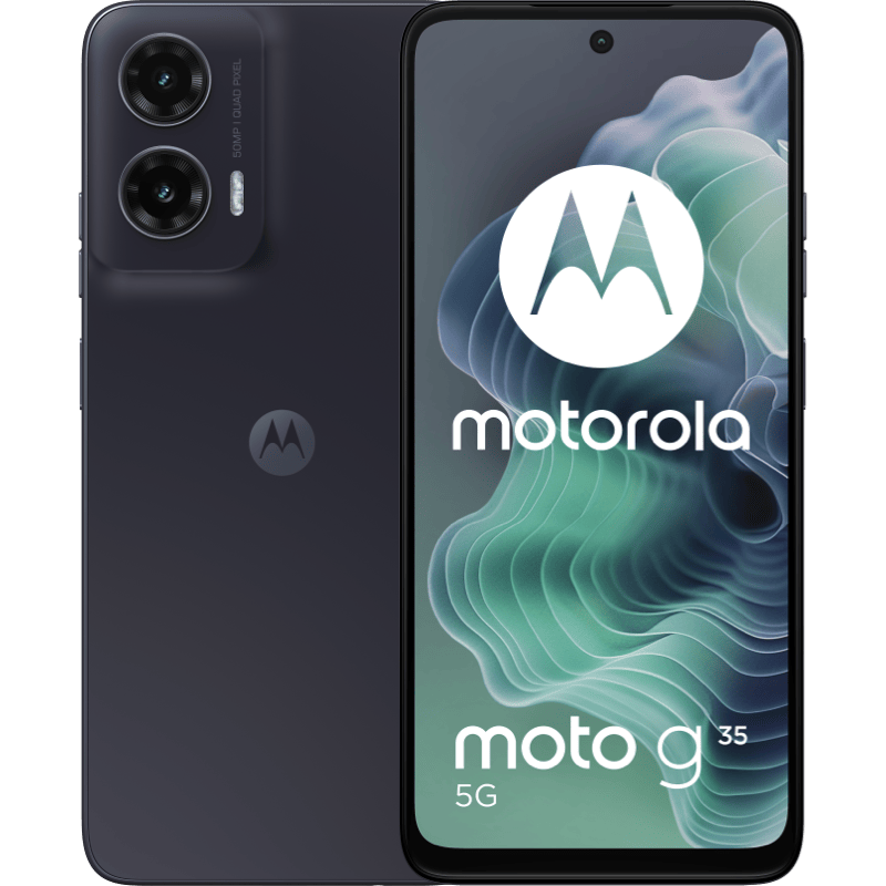 Motorola moto g35 5G 8/128GB grafitowy front i tył