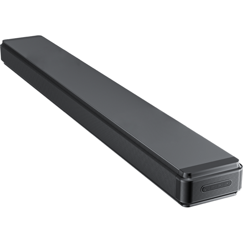 WG TV Soundbar AirFlex Flat z wbudowanym Subwooferem szary front lewy obrót