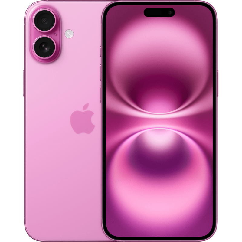 iPhone 16 Plus różowy front i tył