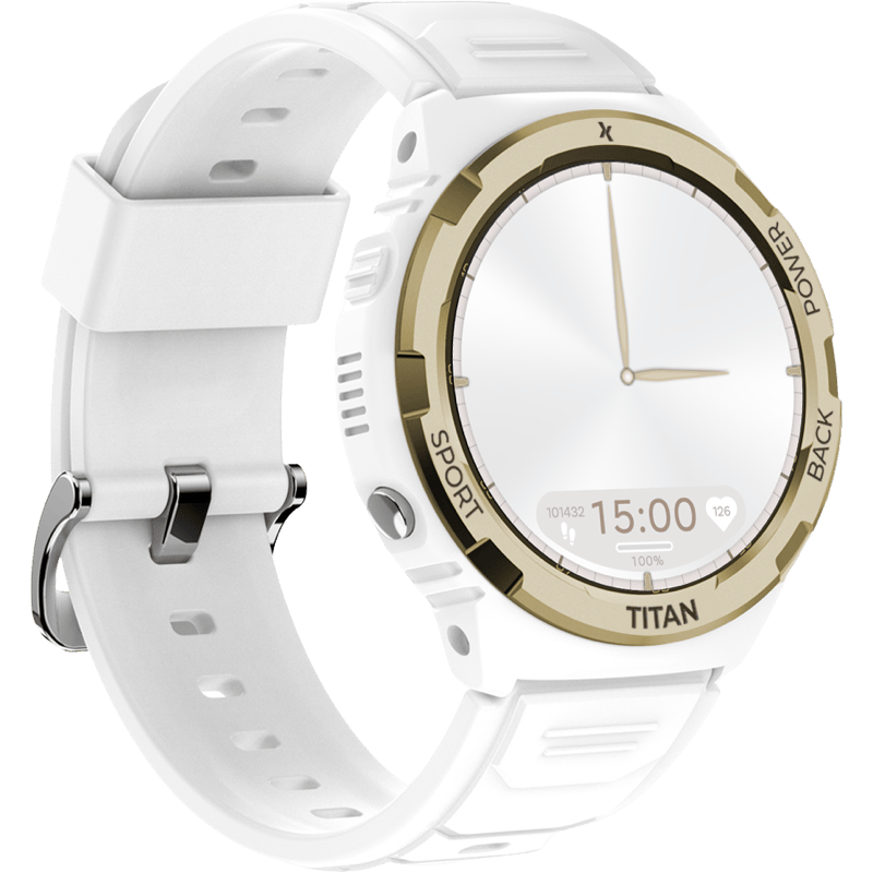 Maxcom Smartwatch FW100 Valkiria biały front prawy obrót