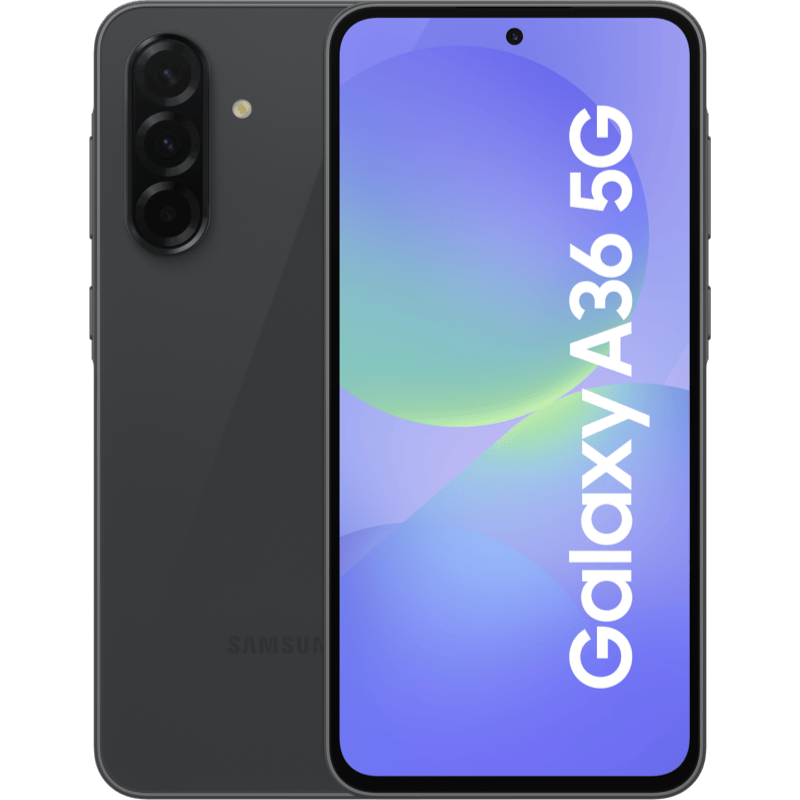 Samsung Galaxy A36 5G 6/128GB czarny front i tył