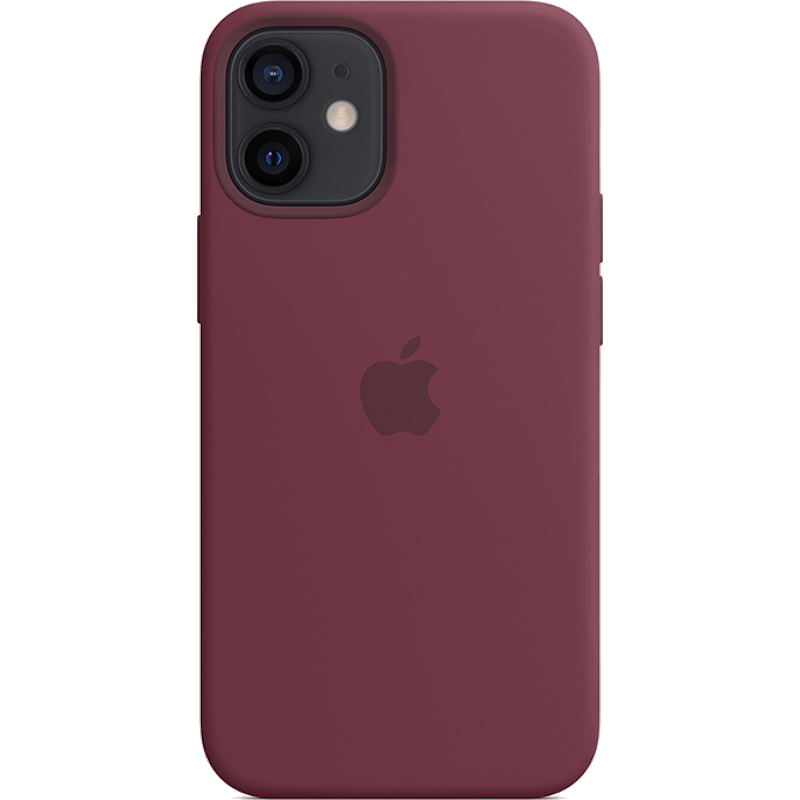 Etui Silicone Apple Case z MagSafe iPhone 12 Mini fioletowe