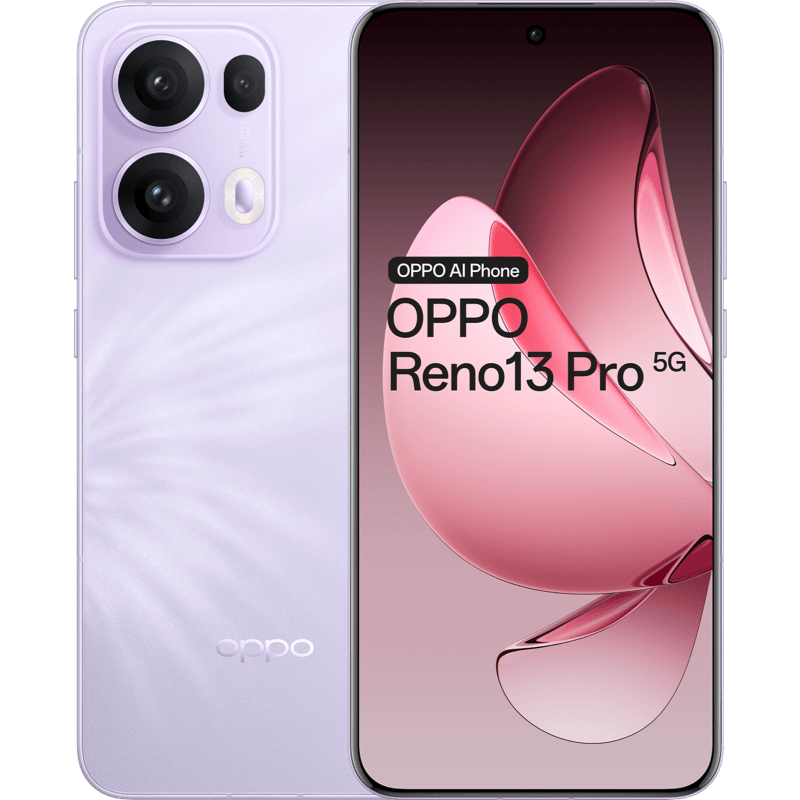 OPPO Reno13 Pro 5G 16/512 GB fioletowy front i tył