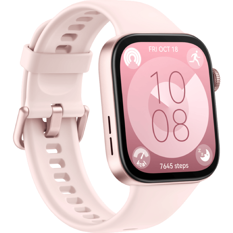 Huawei Watch Fit 3 różowy front prawy obrót