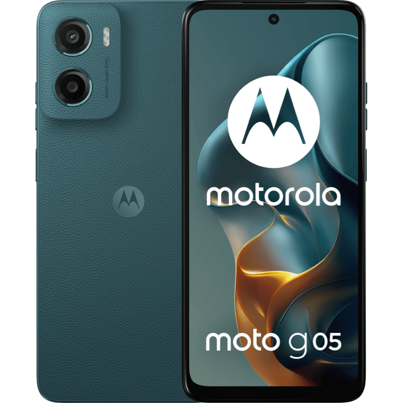 Motorola moto g05 8/128GB morski front i tył