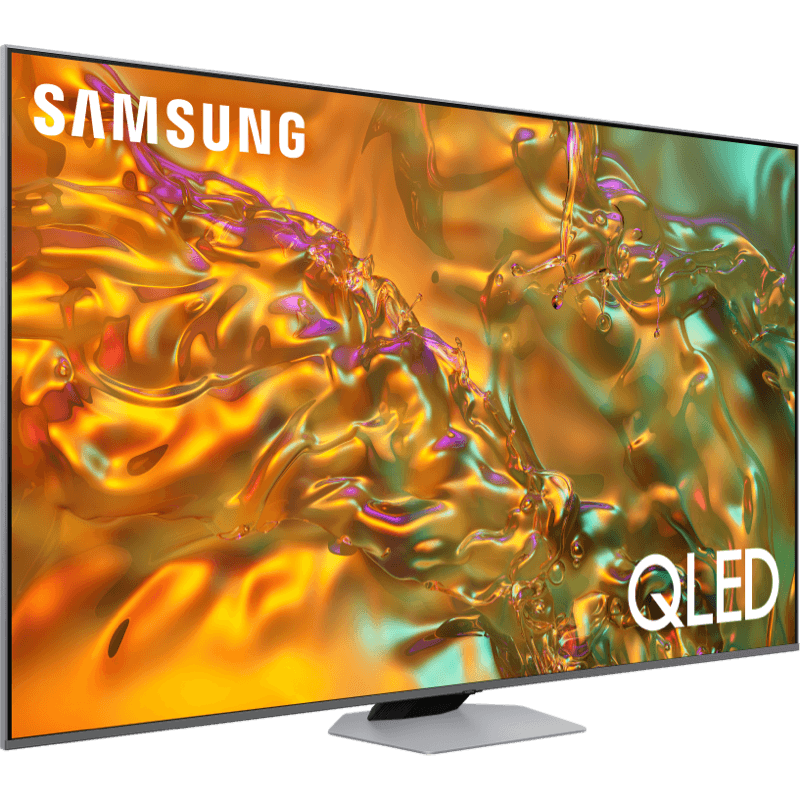 Telewizor Samsung Q80D QLED 4K czarny front prawy obrót