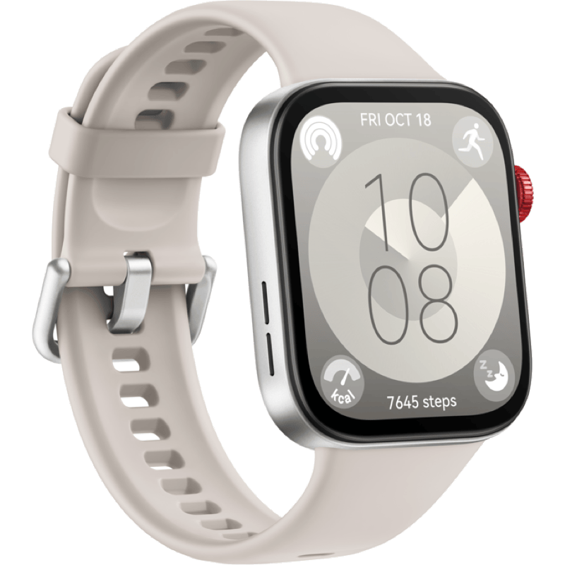 Huawei Watch Fit 3 biały front prawy obrót