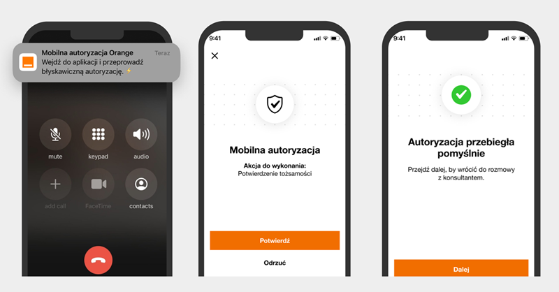 screen z aplikacji Mój Orange z 