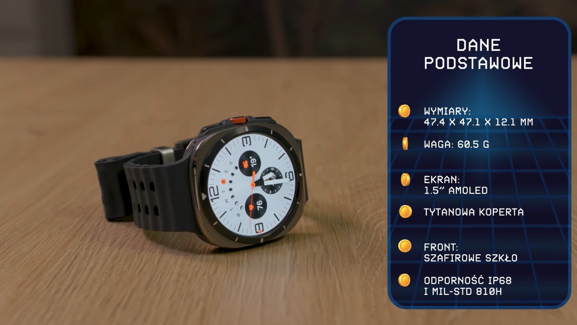 specyfikacja samsung galaxy watch ultra