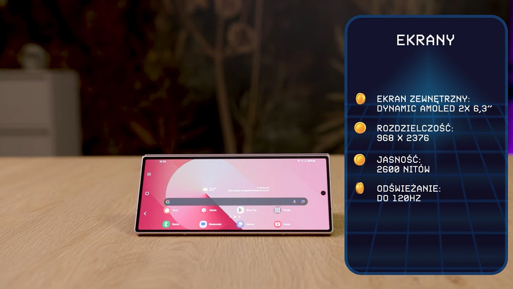 ekran zewnętrzny w samsung galaxy z fold6