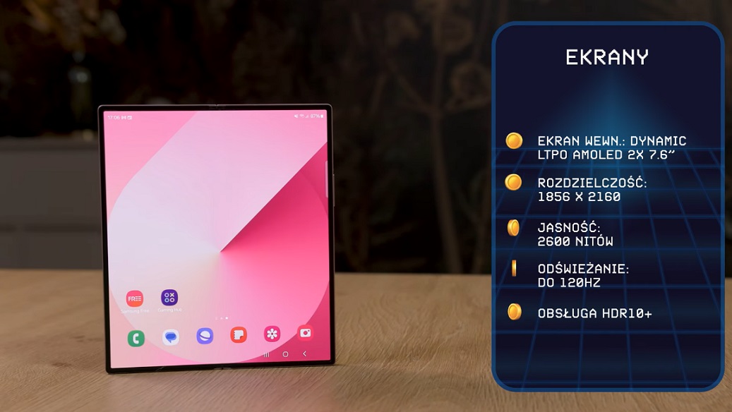 ekran wewnętrzny w samsung galaxy z fold6