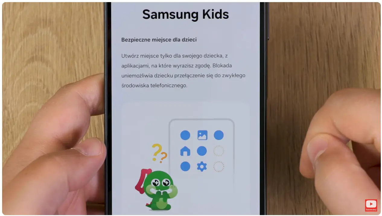 screen ze strefy kids w Samsung Galaxy A16