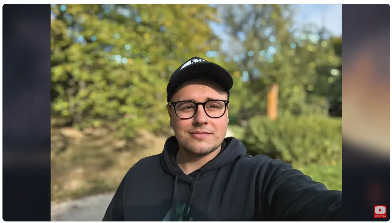 zdjęcie selfie bokeh